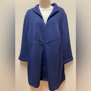 Dennis by Dennis basso lightweight zip up swing jacket.  Activewear Sz XL.